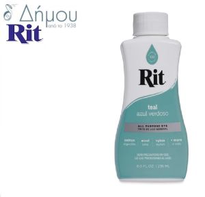 Βαφή ρούχων RIT υγρή για φυσικά ή μικτά υφάσματα μέχρι 35% συνθετικό