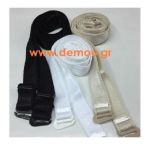 Τιράντες σατέν 20mm με πλαστικό γαντζάκι