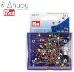 Καρφίτσα PATCHWORK 20gr με γυάλινο κεφάλι