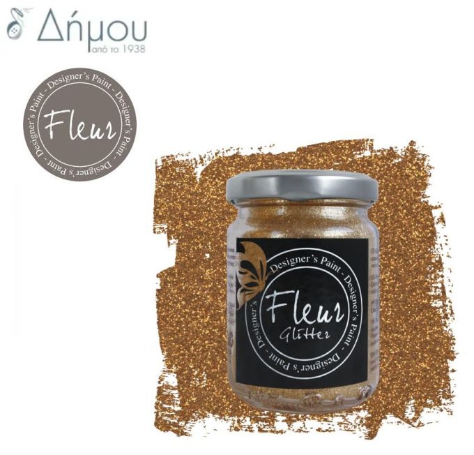 Glitter Fleur σε νιφάδες 90grms Antique Gold