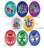 Μοτίφ θερμοκολλητκό PJ Masks σταμπωτά οβάλ